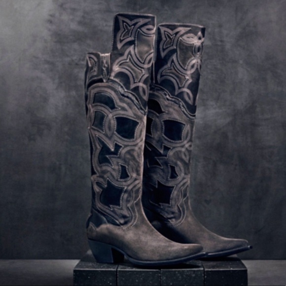 Frye Shoes - Frye Shane Embroidered Cuff Western Boots